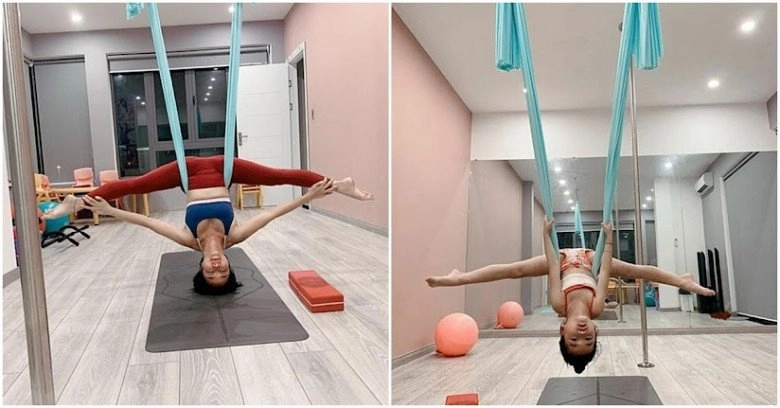 Tiểu công chúanhà saoviệt tập yoga điêu luyện hơn mẹ con gái phương trinh joliecân đẹp thế khó - 5