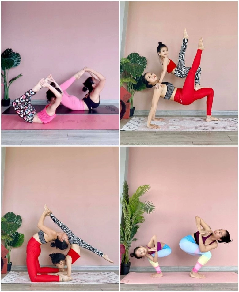 Tiểu công chúanhà saoviệt tập yoga điêu luyện hơn mẹ con gái phương trinh joliecân đẹp thế khó - 6