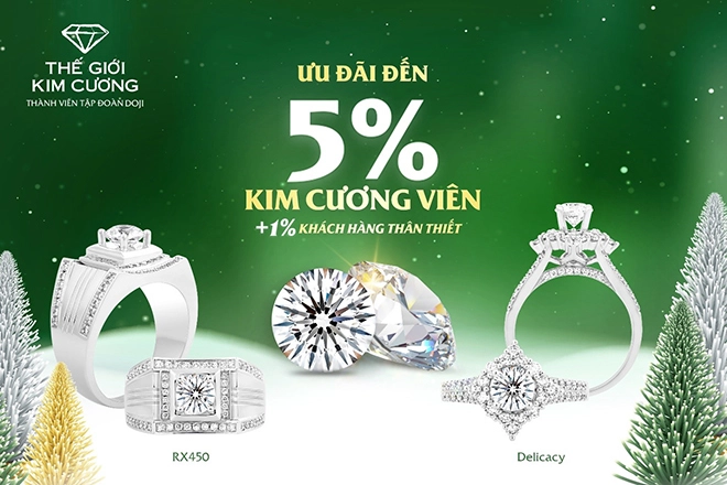 Tỏa sáng mùa lễ hội thế giới kim cương ưu đãi cực hot dịp cuối năm - 2
