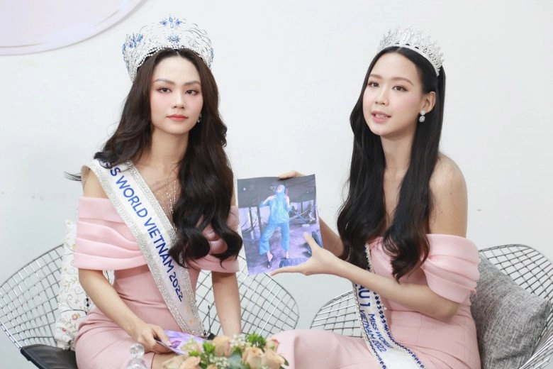 Top 3 miss world vietnam 2022 diện đầm hồng đổ bộ cafe cùng eva - 4