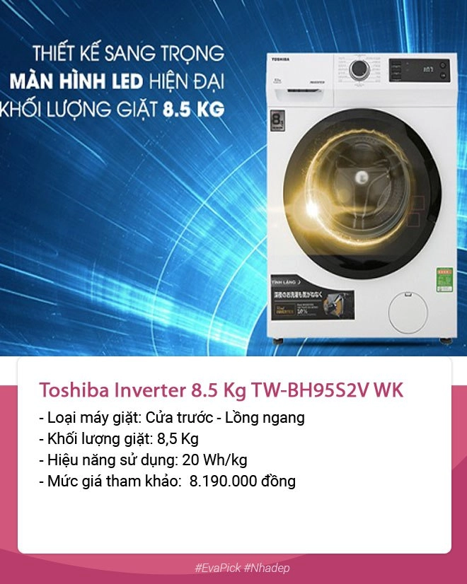 Top 5 máy giặt lồng ngang giá rẻ dưới 10 triệu tốt nhất 2022 - 1