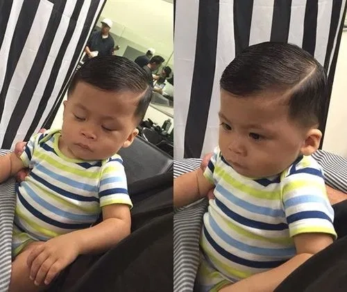 Top những kiểu tóc cho bé trai ít tóc 1 tuổi đáng yêu siêu ngầu - 6