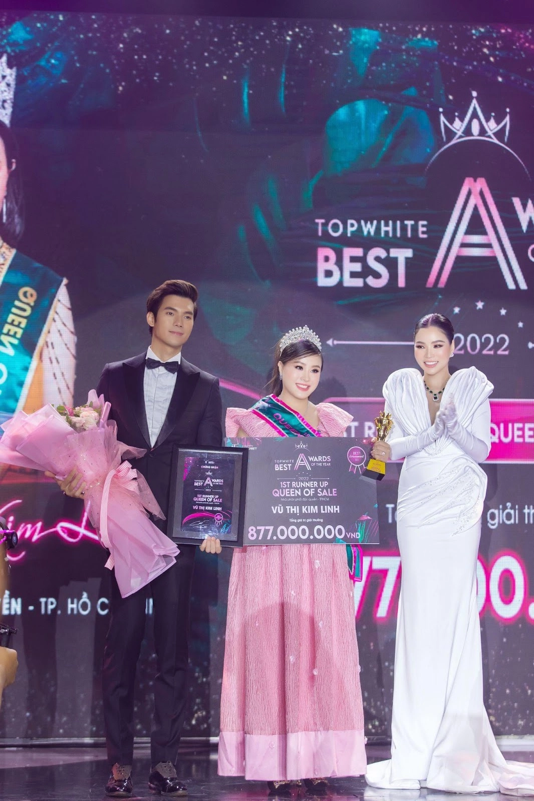 Top white best awards of the year 2022 cô nàng lọ lem vũ thị kim linh đạt danh hiệu á hoàng sale 1 - 1