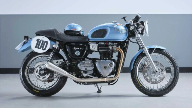 Triumph bonneville 2020 độ so tài trong cuộc thi build off - 6