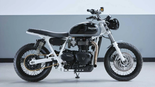 Triumph bonneville 2020 độ so tài trong cuộc thi build off - 9