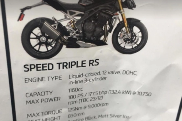 Triumph speed triple 1200 rs 2021 lộ diện khi đang chạy thử nghiệm - 5