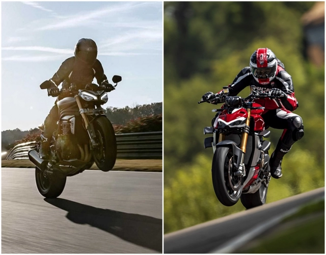 Triumph speed triple 1200 rs 2021 và ducati streetfighter v4 s trên bàn cân thông số - 1