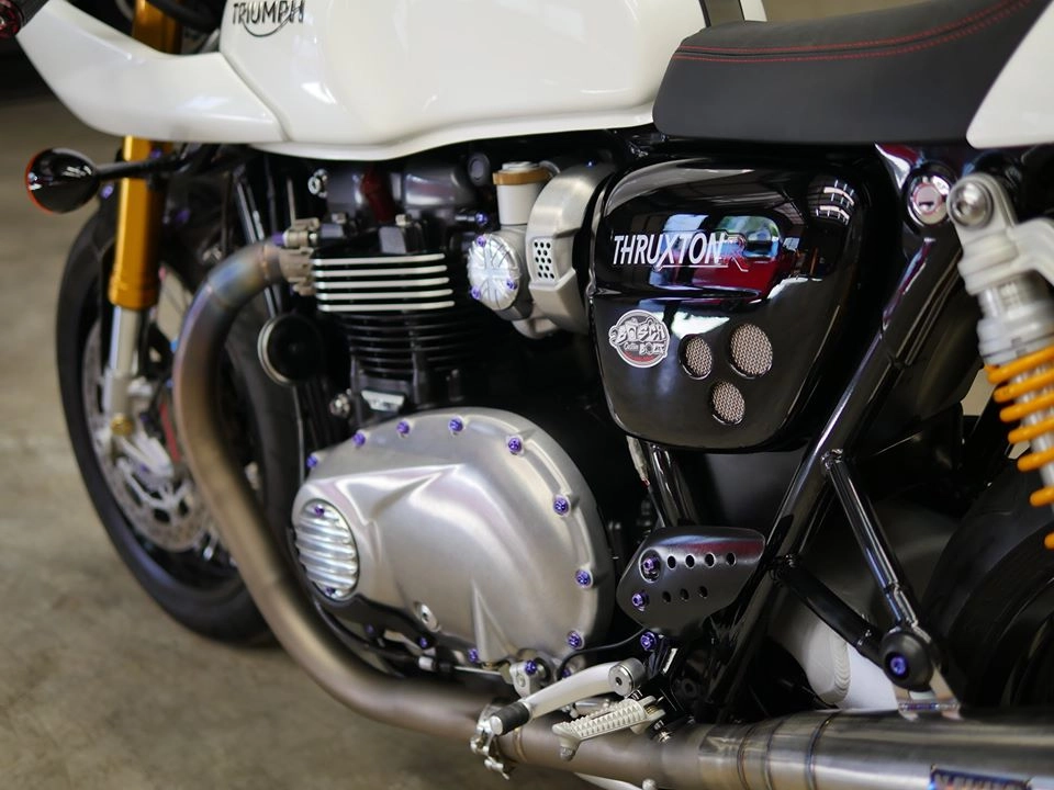 Triumph thruxton r cafe racer độ chao đảo cộng đồng xebiz với loạt nâng cấp hấp dẫn - 9