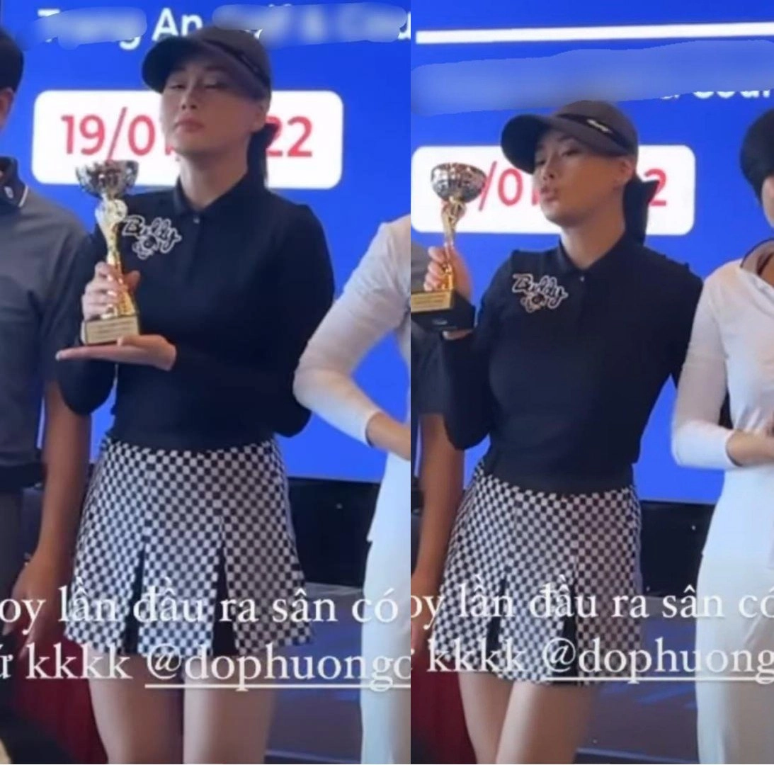 Trời rét đậm phương oanh đi golf mặc áo dày cộp hại body mũm mĩm như thời nam nọng - 4