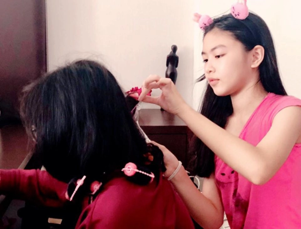 trốn bố dùng mxh con gái lớn quyền linh khoe cận gương mặt xinh chuẩn hoa hậu - 8