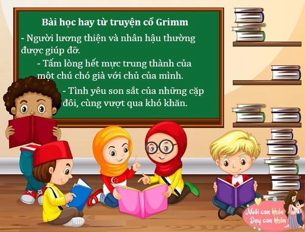 Truyện cổ tích 3 câu chuyện cổ tích grimm dạy bé bài học đạo đức bổ ích nuôi dưỡng tính cách tốt - 9