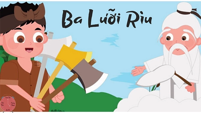 Truyện cổ tích ba lưỡi rìu phiên bản song ngữ việt anh hay nhất - 3