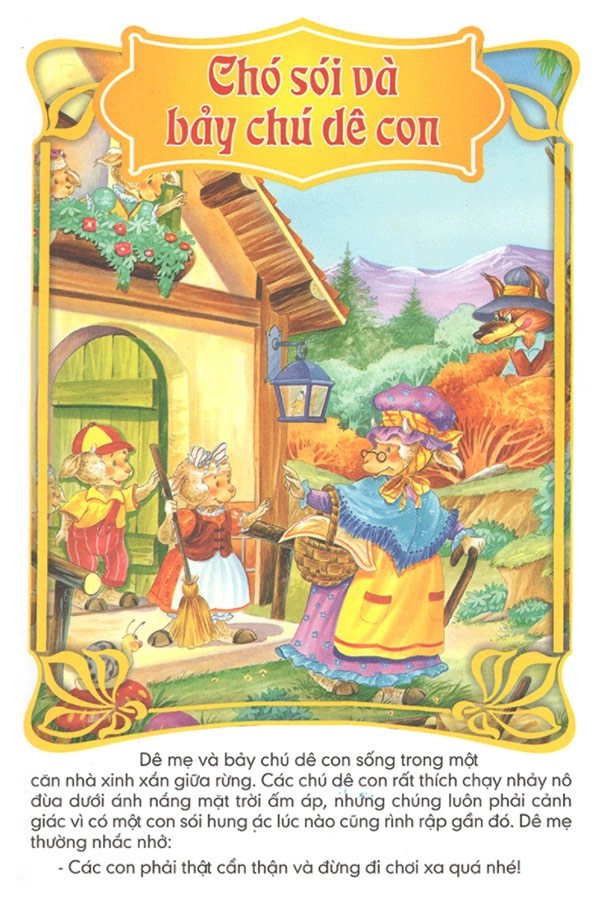 Truyện cổ tích chó sói và bảy chú dê con cho bé - 3