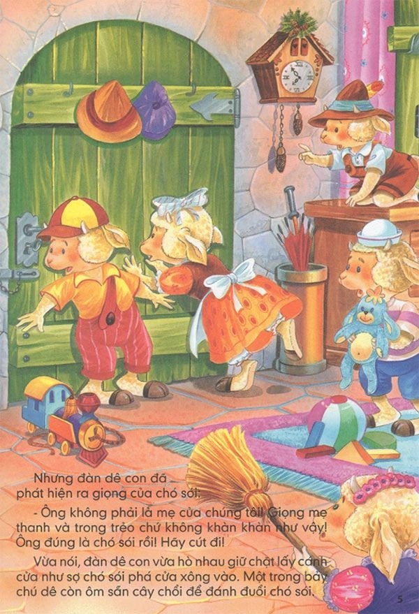 Truyện cổ tích chó sói và bảy chú dê con cho bé - 5