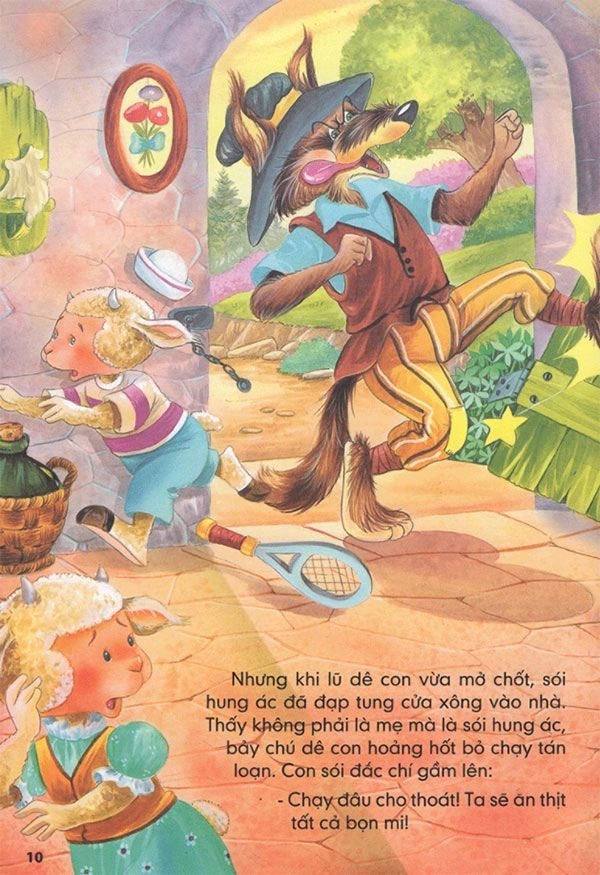 Truyện cổ tích chó sói và bảy chú dê con cho bé - 7