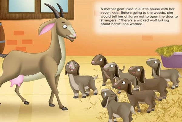 Truyện cổ tích chó sói và bảy chú dê con cho bé - 9