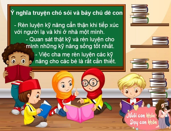 Truyện cổ tích chó sói và bảy chú dê con cho bé - 11