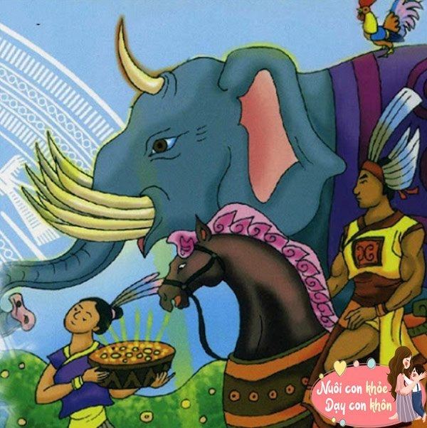 Truyện cổ tích sơn tinh - thủy tinh và bài học ý nghĩa cho trẻ - 4