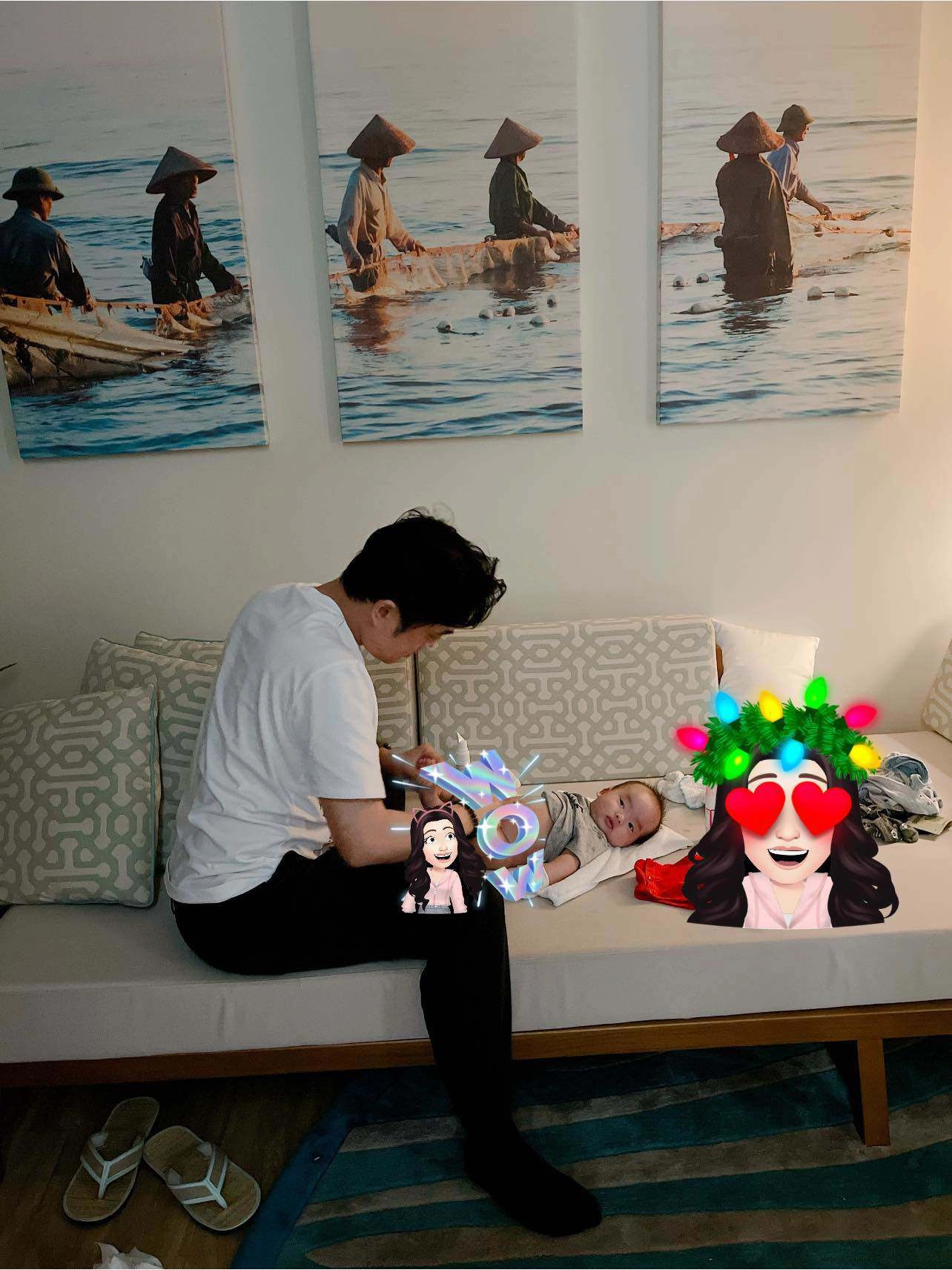 Từ soái ca được nhiềumỹ nhân yêu kim lý cũng có lúc xơ xác xuống sắc vì chăm con - 17