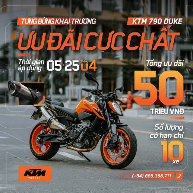 Tưng bừng khai trương ktm việt nam dành tặng nhiều ưu đãi cho khách hàng mua 790 duke - 2