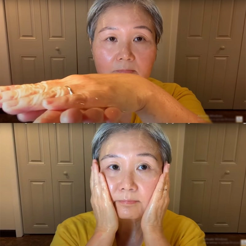 U30 chưa biết cách massage chống lão hóa da mặt hãy để cụ bà u60 hướng dẫn - 2