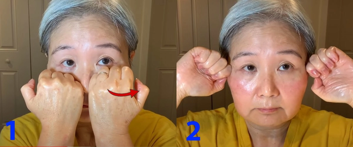 U30 chưa biết cách massage chống lão hóa da mặt hãy để cụ bà u60 hướng dẫn - 8