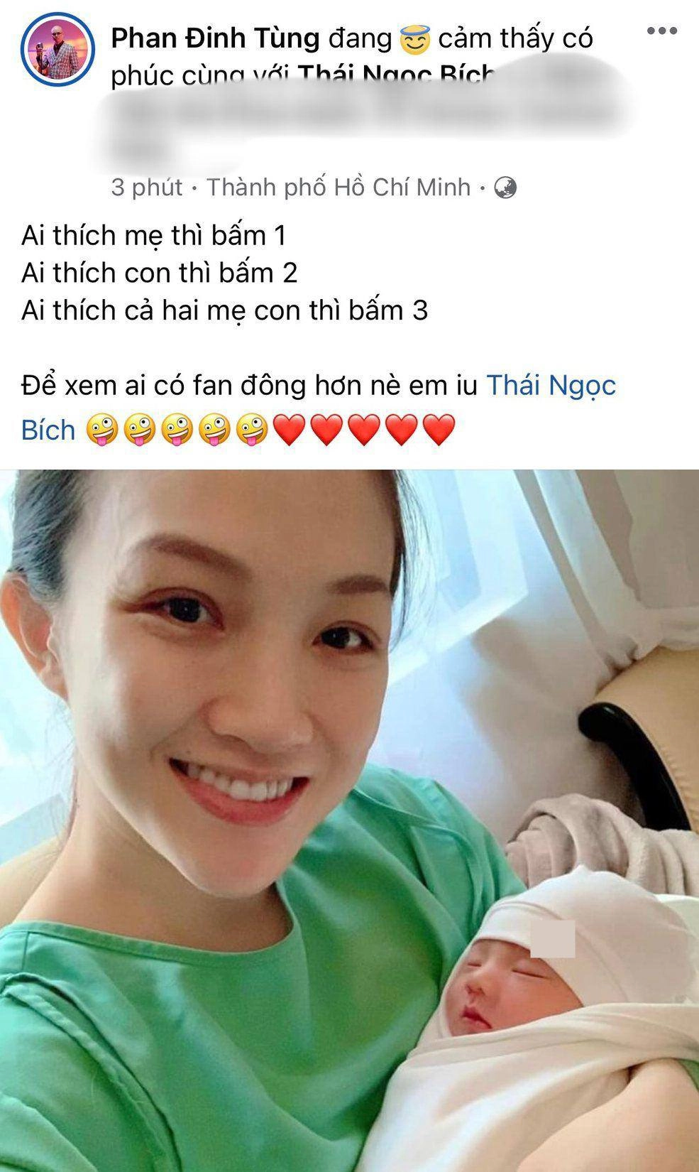 U50 phan đinh tùng lần 2 có con khoe vợ trẻ kém 12 tuổi sinh con đẹp như thiên thần - 2