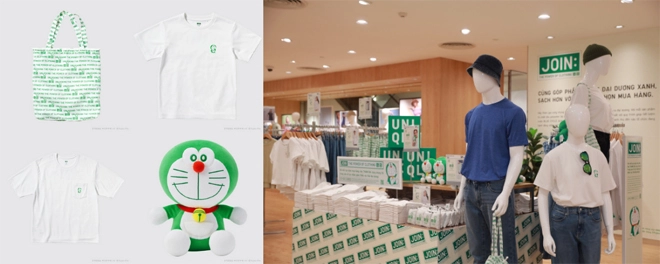 Uniqlo ra mắt bộ sưu tập doraemon xanh lá 100 từ chất liệu tái chế thông điệp phát triển bền vững chưa bao giờ gần gũi đến thế - 2