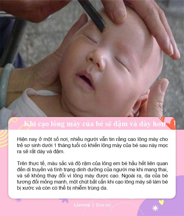 Véo mũi cạo lông mày quan niệm sai lầm khi chăm bé ai làm mẹ lần đầu dễ mắc phải - 5