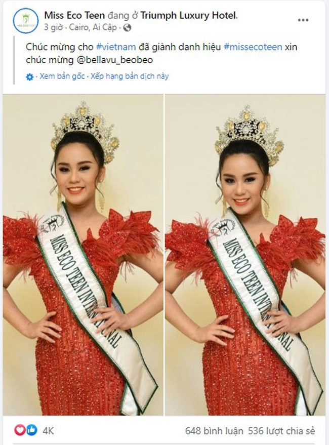 Việt nam đăng quang miss eco teen hoa hậu nhí 14 tuổi vấp ngã vẫn trình diễn tự tin - 2