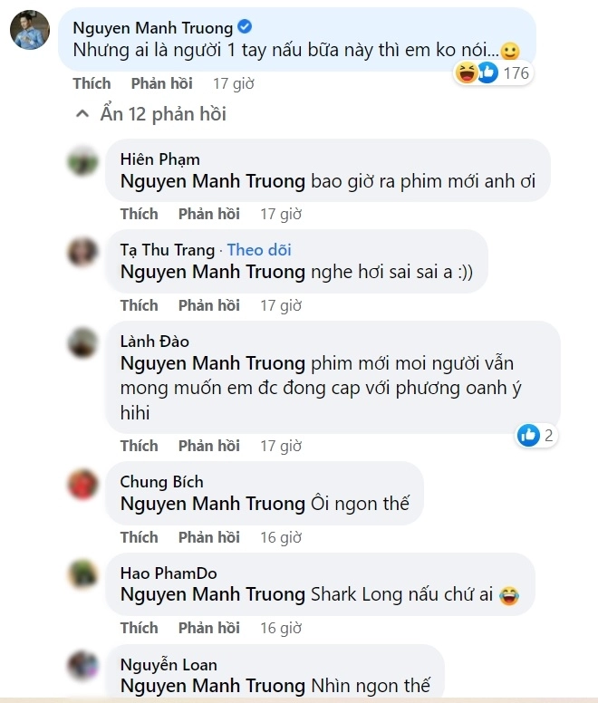 Vợ mạnh trường khoe cơm ngon canh ngọt bình luận của nam diễn viên gây tò mò - 3