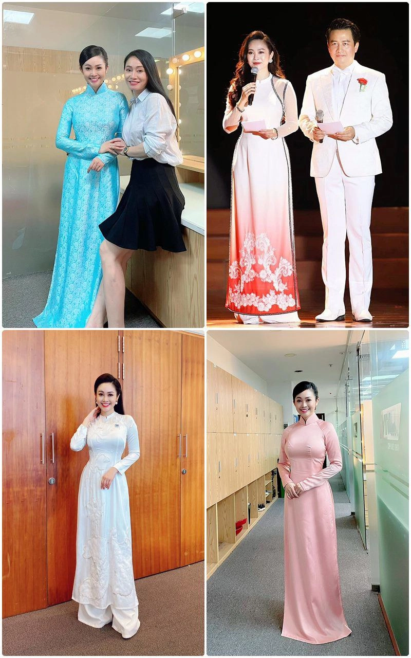Vợ ngoài đời của anh đông công an phố trong làng là mc vtv mặc đẹp miễn chê - 4