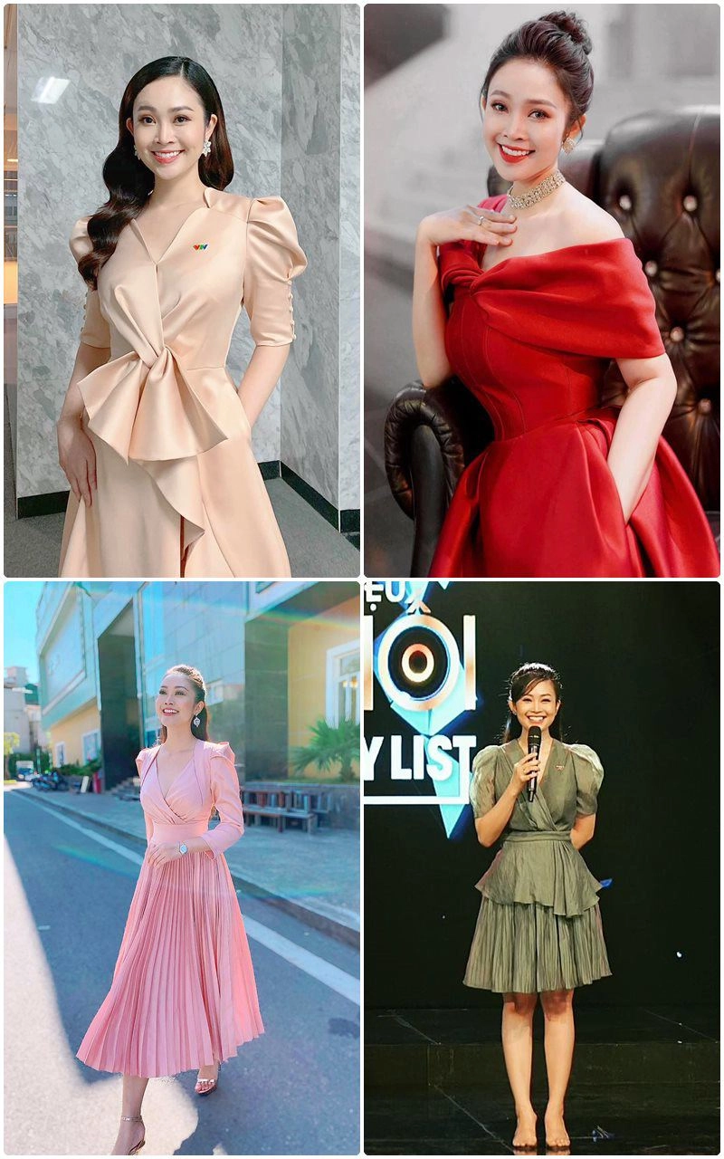 Vợ ngoài đời của anh đông công an phố trong làng là mc vtv mặc đẹp miễn chê - 5