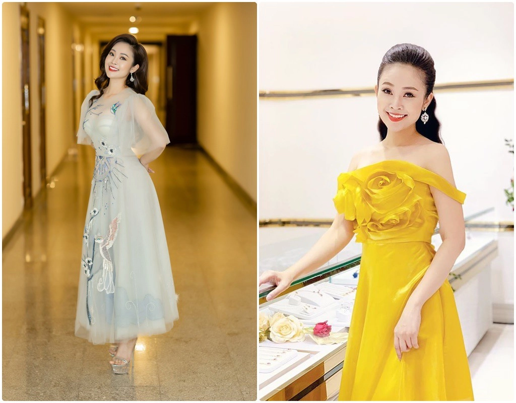 Vợ ngoài đời của anh đông công an phố trong làng là mc vtv mặc đẹp miễn chê - 7