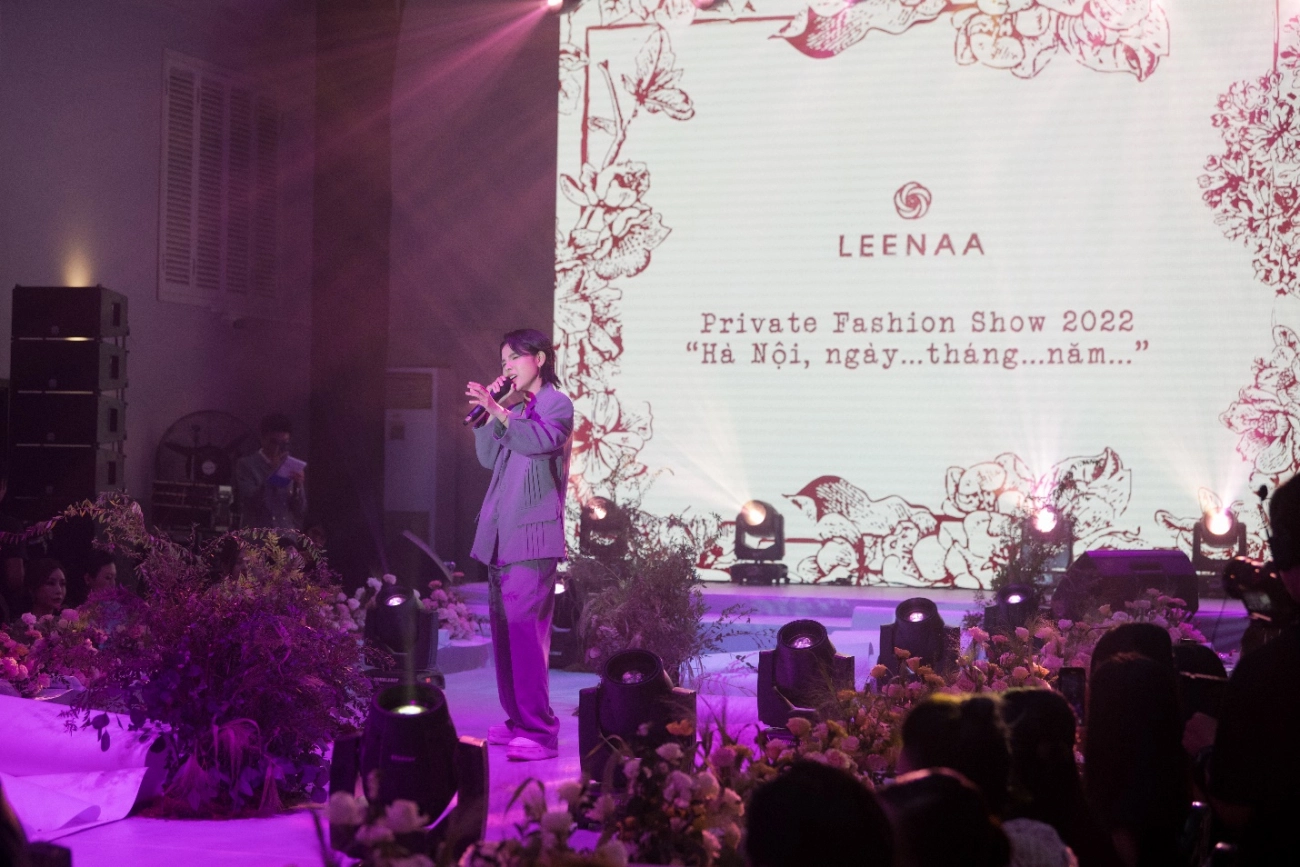 Vũ cát tường phiêu trong private fashion show của thời trang leenaa - 2