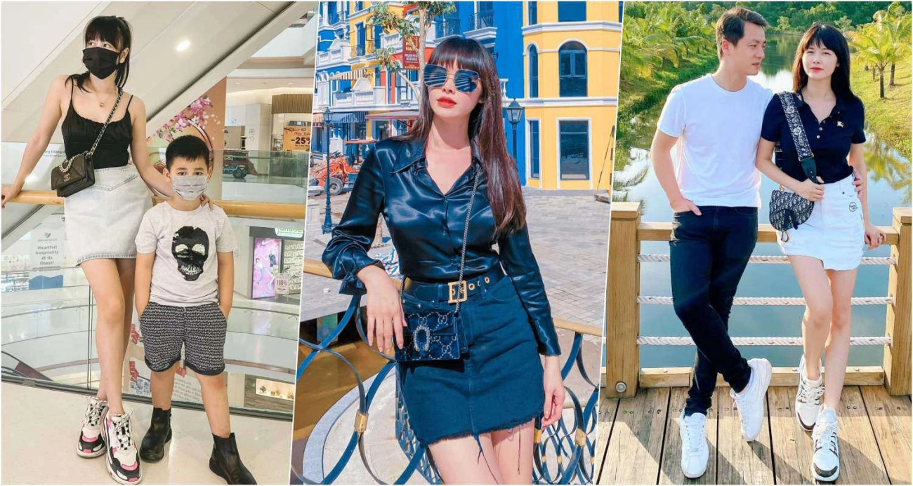 Vừa được ra phố bà xã hotgirl của đăng khôi đã bung lụa dát hàng hiệu từ đầu tới chân - 5