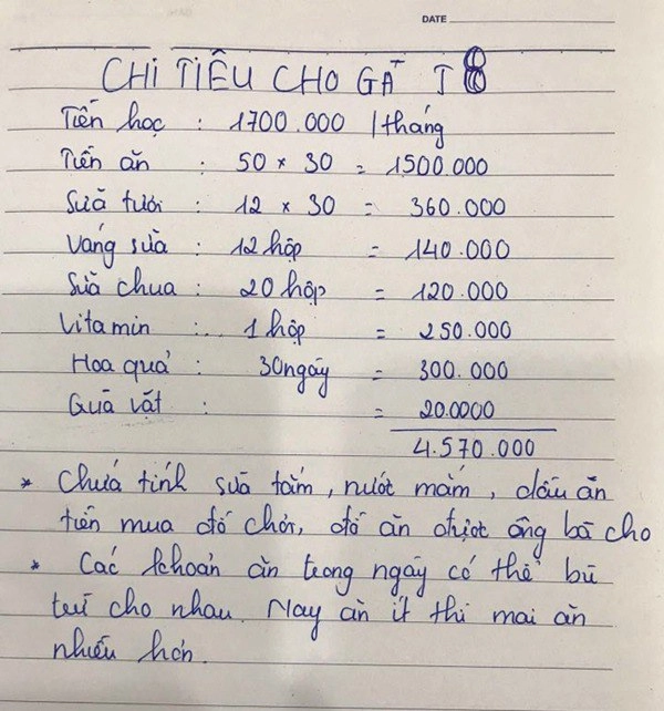 Mẹ trẻ công khai bảng chi tiêu nuôi con 35 triệutháng nhiều người thắc mắc một khoản vô lý - 7