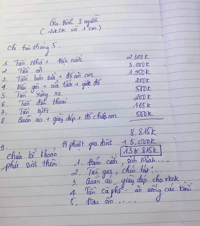 Mẹ trẻ công khai bảng chi tiêu nuôi con 35 triệutháng nhiều người thắc mắc một khoản vô lý - 11