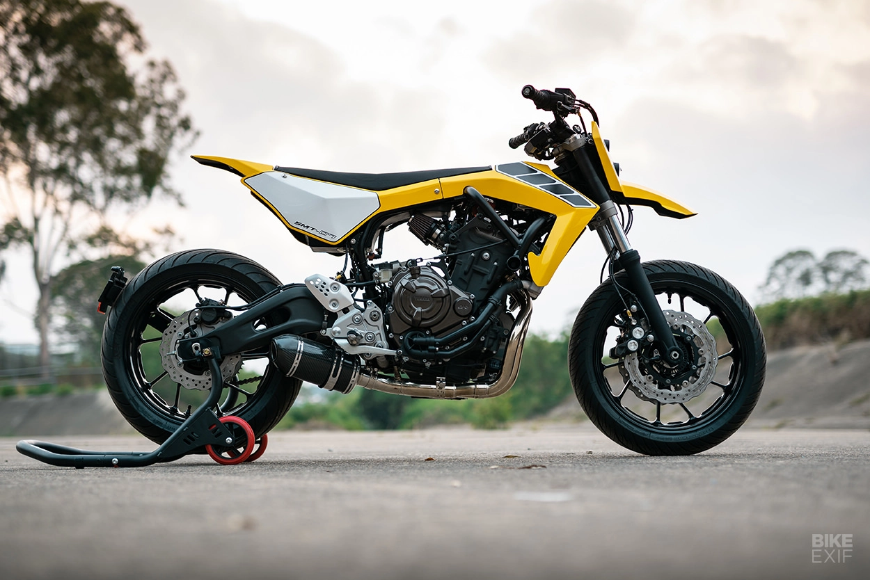 Yamaha mt-07 thay hình lột xác với phong cách supermoto từ queensland - 3