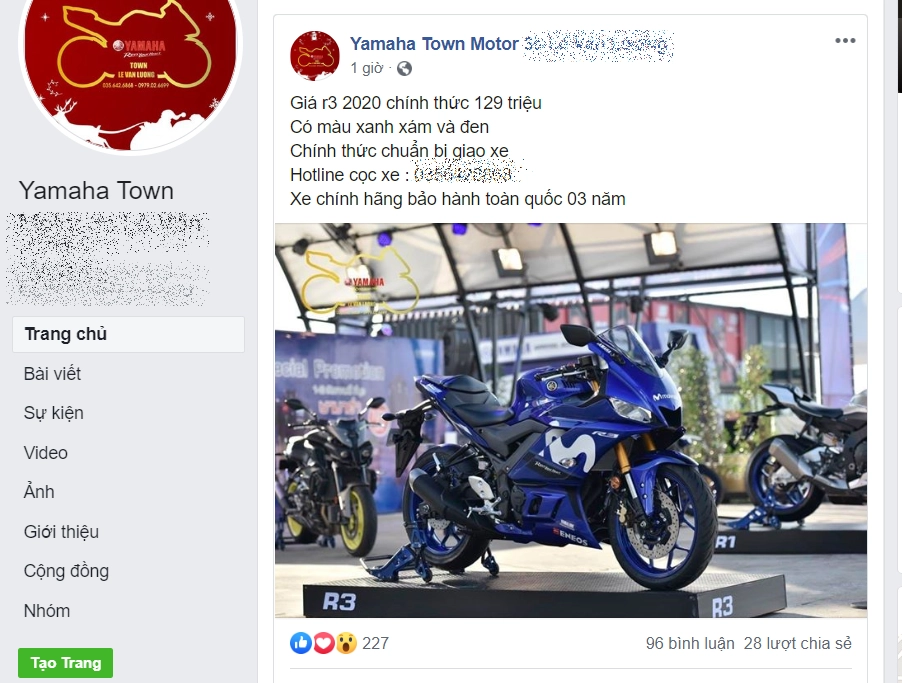 Yamaha r3 2020 đầu tiên tại việt nam được bán với giá khó tin - 2