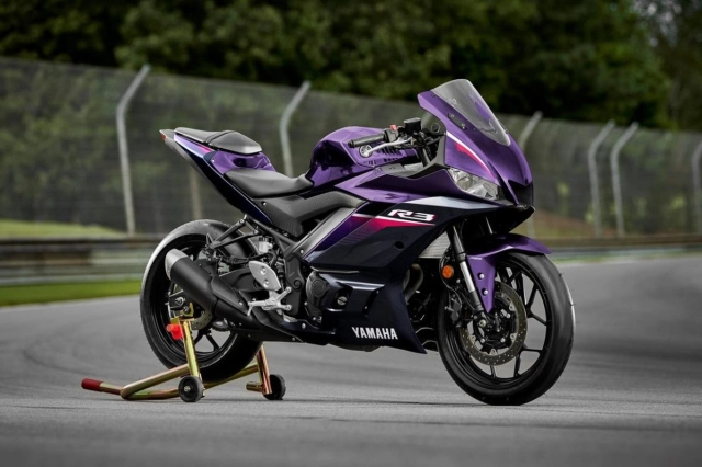 Yamaha r3 2023 ra mắt màu mới - phantom purple dream - 1