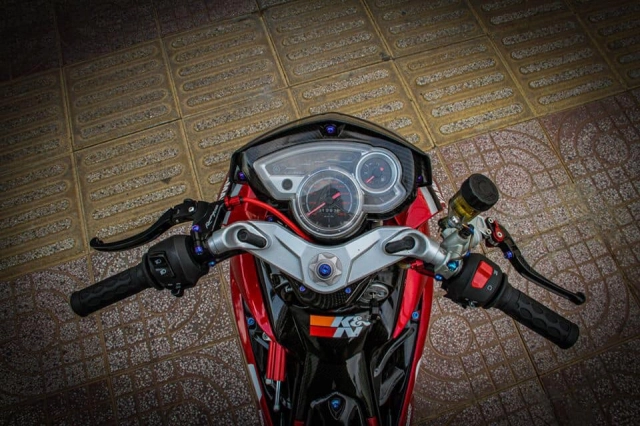 Yamaha x1r độ đẹp hút hồn với phong cách movistar đỏ - 4