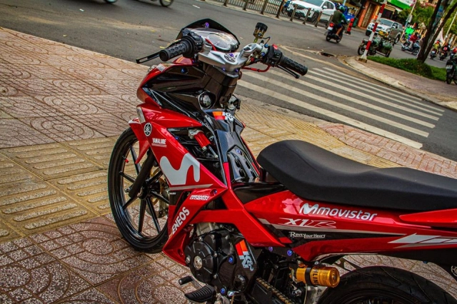 Yamaha x1r độ đẹp hút hồn với phong cách movistar đỏ - 5