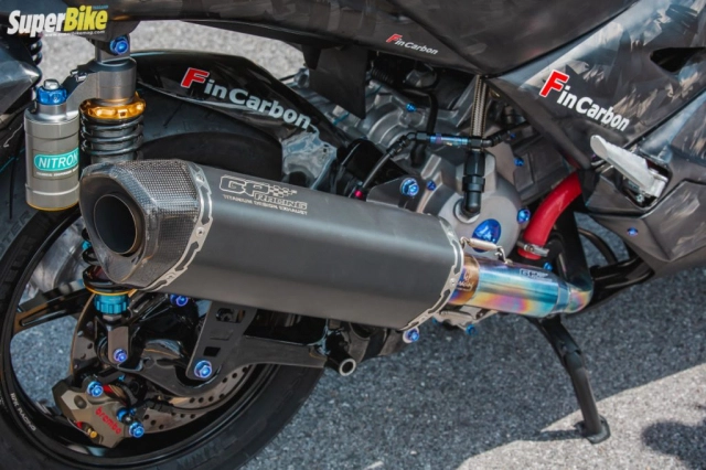 Yamaha xmax300 độ full carbon từ fin racing bike - 8