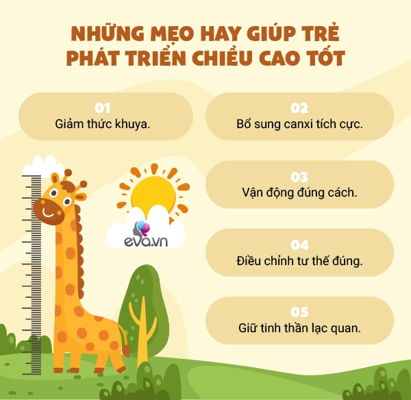 3 dấu hiệu trẻ chậm tăng chiều cao nếu không điều chỉnh tương lai dễ 1m5 - 6