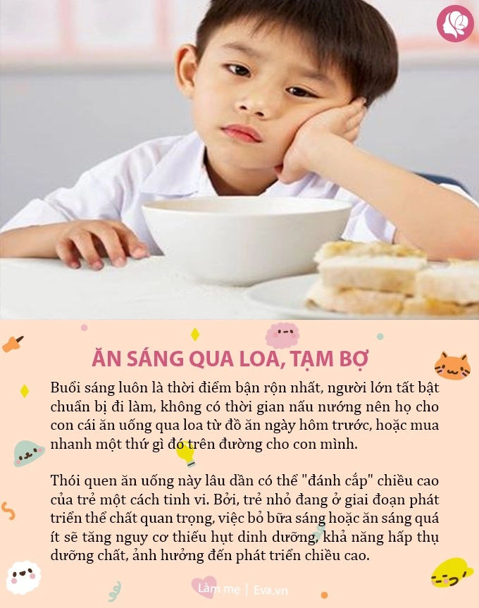 5 thói quen xấu ngăn cản trẻ cao lên mẹ sửa ngay còn kịp - 2