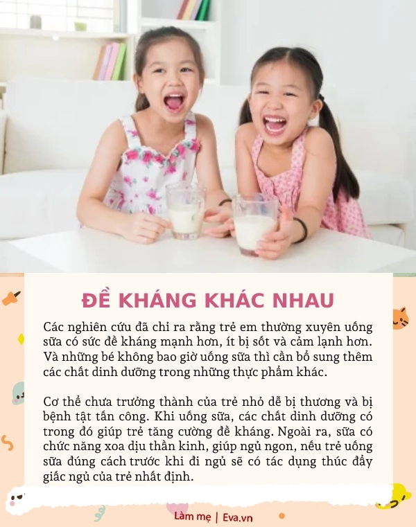 6 khác biệt giữa trẻ uống sữa từ nhỏ và trẻ không bao giờ uống sữa - 4