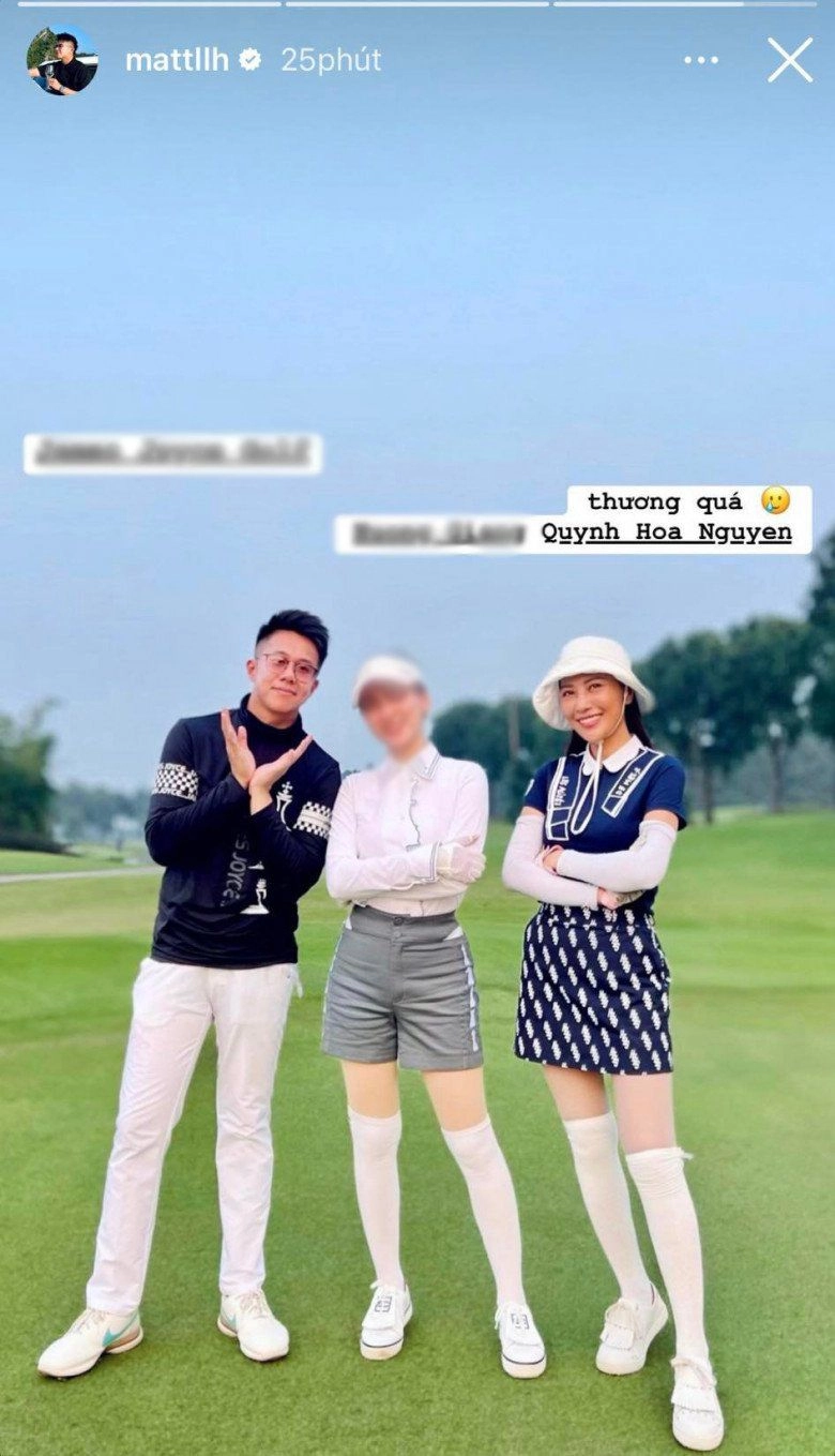 Bóng hồng vtv đánh golf cùng matt liu đăng đàn thanhlý quần áo ăn mặc bình dân khác xa hương giang - 1