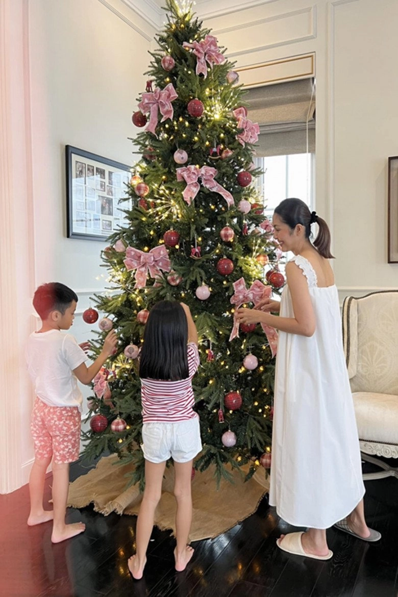 Chưa đến noel dàn nhóc tì đình đám đã lên đồ khoe sắc với cây thông lisa nay điệu thấy rõ trùng ý tưởng với suchin - 12