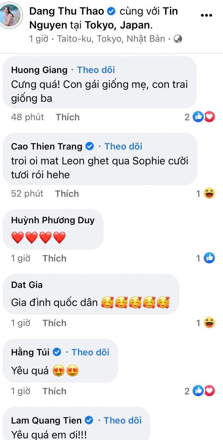 Đặng thu thảo hiếm hoi khoe ảnh ở nhật con trai giống bố con gái giống mẹ chuẩn gia đình quốc dân - 3